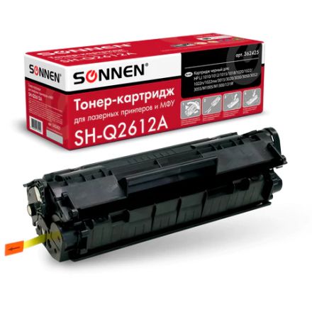 Картридж лазерный SONNEN (SH-Q2612A) для HP LaserJet 1018/3052/М1005, ВЫСШЕЕ КАЧЕСТВО, ресурс 2000 стр., 362425 Картридж лазерный SONNEN (SH-Q2612A) для HP LaserJet 1018/3052/М1005, ВЫСШЕЕ КАЧЕСТВО, ресурс 2000 стр., 362425