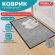 Коврик придверный 40х60 см, СЕРЫЙ, влаго-грязезащитный, 300 г/м2, мелкий рубчик, PRIMILA (ПРИМИЛА) STANDARD, 701018