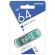 Флеш-диск 64 GB SMARTBUY Glossy USB 2.0, зеленый, SB64GBGS-G