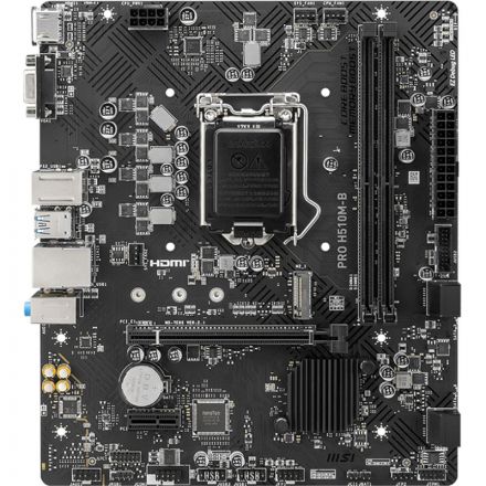 Материнская плата MSI PRO H510M-B H470, s1200, 2xDDR4, mATX, RTL