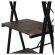 Стол на металлокаркасе BRABIX "LOFT CD-004", 1200х535х1110 мм, 3 полки, цвет морёный дуб, 641218