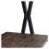 Стол на металлокаркасе BRABIX "LOFT CD-004", 1200х535х1110 мм, 3 полки, цвет морёный дуб, 641218