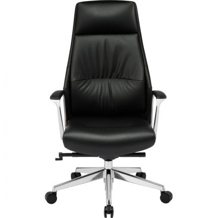 Кресло BN_Fc_EChair-598 MPU кожзам черный, алюминий Кресло BN_Fc_EChair-598 MPU кожзам черный, алюминий