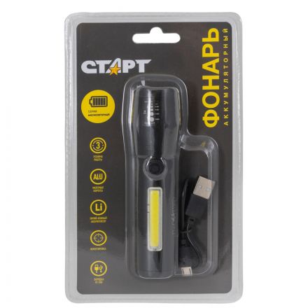 Фонарь ручной СТАРТ LHE 517-C1 Black (18092) Фонарь ручной СТАРТ LHE 517-C1 Black (18092)