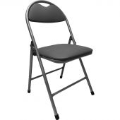 Стул РС01.00.94 Нортон ((503CN)искожа серая Canyon800, каркас металлик)_МШК