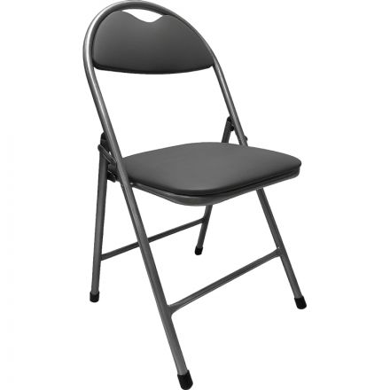 Стул РС01.00.94 Нортон ((503CN)искожа серая Canyon800, каркас металлик)_МШК