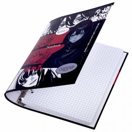 Тетрадь на кольцах А5 175х215 мм, 120 листов, твердый картон, клетка, BRAUBERG, "Anime Manga", 404715 Тетрадь на кольцах А5 175х215 мм, 120 листов, твердый картон, клетка, BRAUBERG, "Anime Manga", 404715