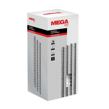 Пружины для переплета пластиковые Promega office 14 мм белые (100 штук в упаковке) Пружины для переплета пластиковые Promega office 14 мм белые (100 штук в упаковке)