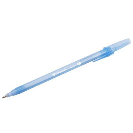 Ручка шариковая BRAUBERG "i-STICK" СИНЯЯ, пишущий узел 0,7 мм, линия письма 0,35 мм, 143442
