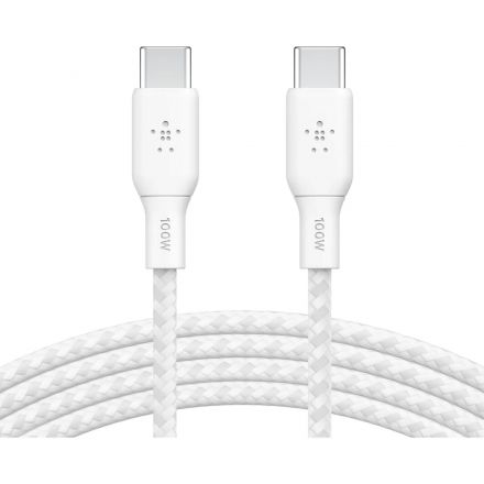Кабель Belkin (CAB014BT2MWH)BoostCh.100W PD USB-C To USB-C 2м белый