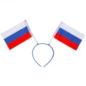 Флаг ободок с двумя флажками Россия Триколор арт 1501-3725