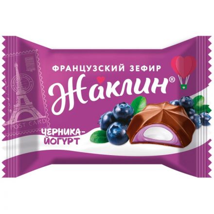 Конфеты Славянка Жаклин глазир. франц. зефир со вкусом Черника-йогурт, 1кг Конфеты Славянка Жаклин глазир. франц. зефир со вкусом Черника-йогурт, 1кг