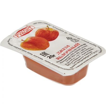 Джем Руконт порц. яблоко 20 г/шт 20 шт/уп Джем Руконт порц. яблоко 20 г/шт 20 шт/уп
