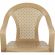 Кресло PR_Decorona DeVeranda 540x535x785 мм, круглая сетчатая спинка латте