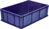 Ящик 600*400*180 мм сплошной без ручек синий