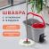 Швабра с отжимом и ведром 14л/7л, центрифуга отжим педалью, 2 круглые насадки, крепление кольцо, серо-красный, LAIMA, 603622