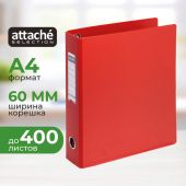 Папка на 4-х кольцах Bantex 60 мм красная до 350 листов