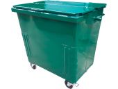 Контейнер металл 0,8 м. для ТБО на колесах, с крышкой цв. зелёный Контейнер металл 0,8 м. для ТБО на колесах, с крышкой цв. зелёный