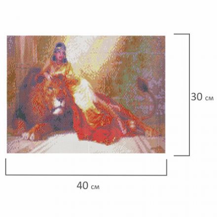 Картина стразами (алмазная мозаика), 30х40 см, ОСТРОВ СОКРОВИЩ "Принцесса Египта", без подрамника, 663852