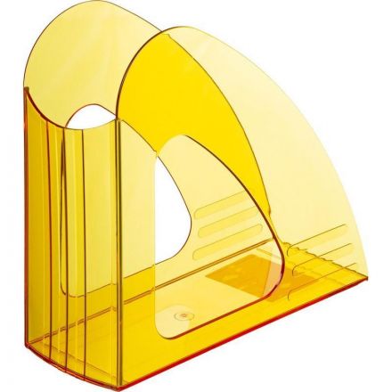 Лоток вертикальный Attache 90мм Bright Colours прозрачный желтый