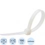 Хомут стяжка нейлоновая (белый) КСС 4x250 (100шт/уп) Fortisflex 49398
