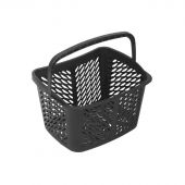 Корзина покупательская REK_Комус Мебель B20C.ECO.BL.BL 20л черная с чер.руч