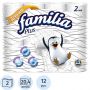 Бумага туалетная FAMILIA PLUS белая 2сл 12рул/уп
