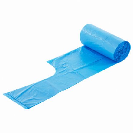 Мешки для мусора с ручками LAIMA ULTRA 35 л, синие 30 шт., прочные, ПНД 10 мкм, 50х54 см, 607683