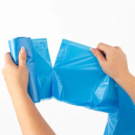 Мешки для мусора с ручками LAIMA ULTRA 35 л, синие 30 шт., прочные, ПНД 10 мкм, 50х54 см, 607683