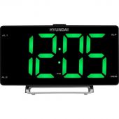 Радиобудильник Hyundai H-RCL246 черный LCD подсв:зеленая часы:цифровые FM Радиобудильник Hyundai H-RCL246 черный LCD подсв:зеленая часы:цифровые FM