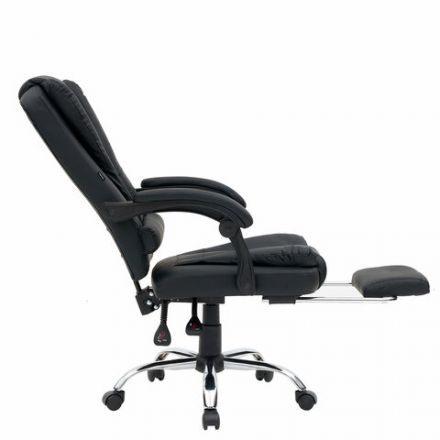 Кресло офисное CROMEX (КРОМЕКС) "Chill MS-005", с функцией вибромассажа, подножка, экокожа, черное, 532958 Кресло офисное CROMEX (КРОМЕКС) "Chill MS-005", с функцией вибромассажа, подножка, экокожа, черное, 532958