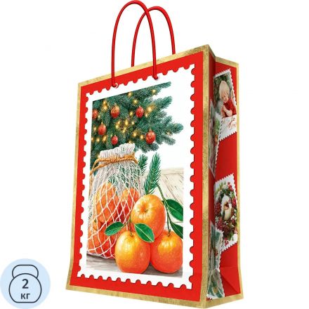 Пакет подарочный бумажный с ламинацией, 140 г/м2, 17,8x22,9x9,8см, 97616FE