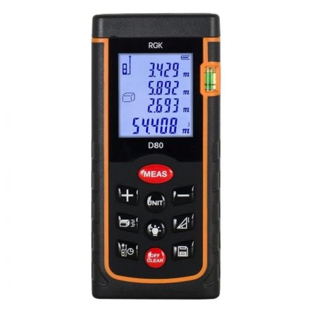 Дальномер лазерный RGK D80 (4610011871832) Дальномер лазерный RGK D80 (4610011871832)