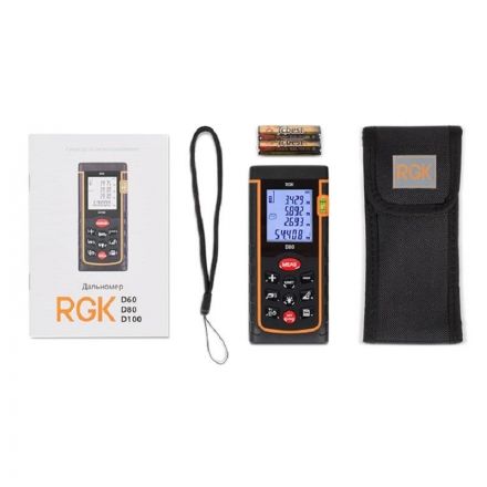 Дальномер лазерный RGK D80 (4610011871832) Дальномер лазерный RGK D80 (4610011871832)