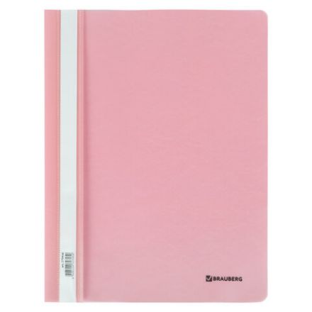Скоросшиватель пластиковый BRAUBERG "Pastel" А4, 130/180 мкм, персиковый, 270457