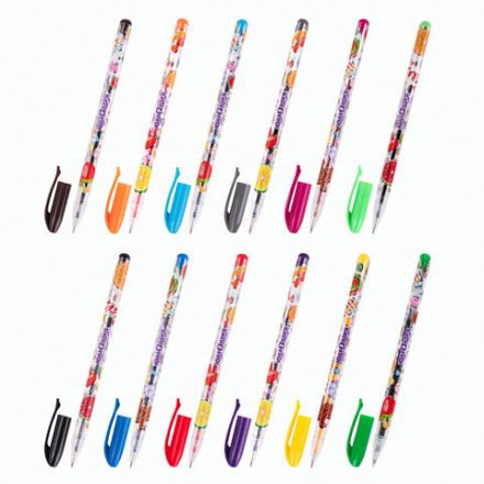 Ручки гелевые ЮНЛАНДИЯ, НАБОР 12 ЦВЕТОВ, корпус с печатью, узел 0,5 мм, линия письма 0,35 мм, 142800 Ручки гелевые ЮНЛАНДИЯ, НАБОР 12 ЦВЕТОВ, корпус с печатью, узел 0,5 мм, линия письма 0,35 мм, 142800