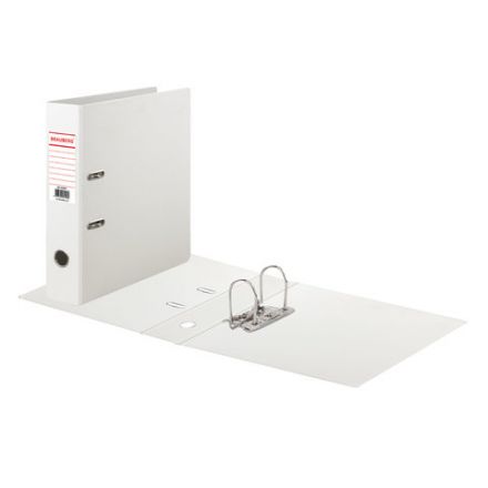 Папка-регистратор BRAUBERG с двухсторонним покрытием из ПВХ, 70 мм, белая, 222651 Папка-регистратор BRAUBERG с двухсторонним покрытием из ПВХ, 70 мм, белая, 222651