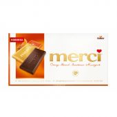 Шоколад Merci Апельсин-миндаль, 100г