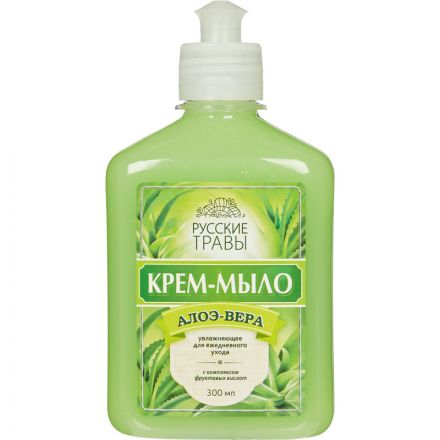 Крем-мыло Русские травы Алоэ вера 300 мл