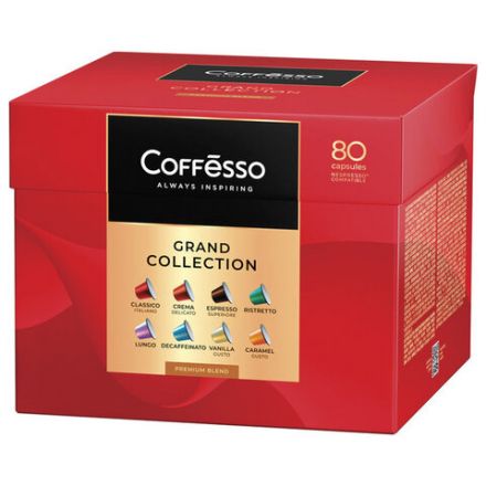 Кофе в капсулах 80 порций "Ассорти 8 вкусов" для Nespresso, COFFESSO, 101741 Кофе в капсулах 80 порций "Ассорти 8 вкусов" для Nespresso, COFFESSO, 101741
