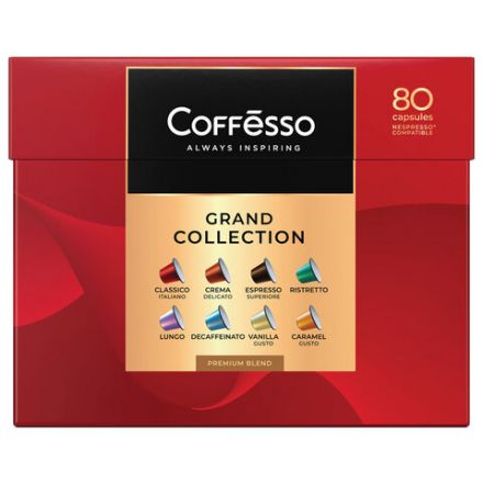 Кофе в капсулах 80 порций "Ассорти 8 вкусов" для Nespresso, COFFESSO, 101741 Кофе в капсулах 80 порций "Ассорти 8 вкусов" для Nespresso, COFFESSO, 101741