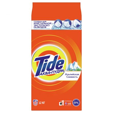 Порошок для машинной стирки Tide "Альпийская свежесть", 12кг (ПОД ЗАКАЗ) Порошок для машинной стирки Tide "Альпийская свежесть", 12кг (ПОД ЗАКАЗ)