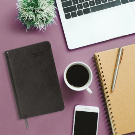 Ежедневник датированный 2026, А5, 138х213 мм, BRAUBERG "Impression", под кожу, серый, 117513 Ежедневник датированный 2026, А5, 138х213 мм, BRAUBERG "Impression", под кожу, серый, 117513