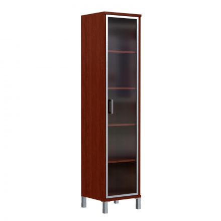 Шкаф-колонка высокая со стеклянной дверью в AL-рамке B 431.8 Бургунди 475х450х2054 BORN Шкаф-колонка высокая со стеклянной дверью в AL-рамке B 431.8 Бургунди 475х450х2054 BORN