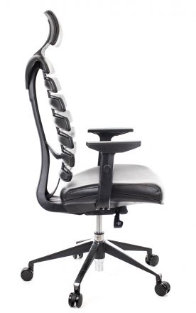 Кресло Everprof Ergo Black Экокожа Черный