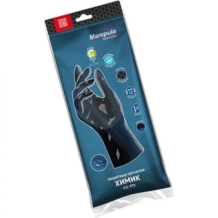 Перчатки Manipula Specialist Химик LN-F-08 неопрена и латекса черные (размер 10-10.5, XL) Перчатки Manipula Specialist Химик LN-F-08 неопрена и латекса черные (размер 10-10.5, XL)