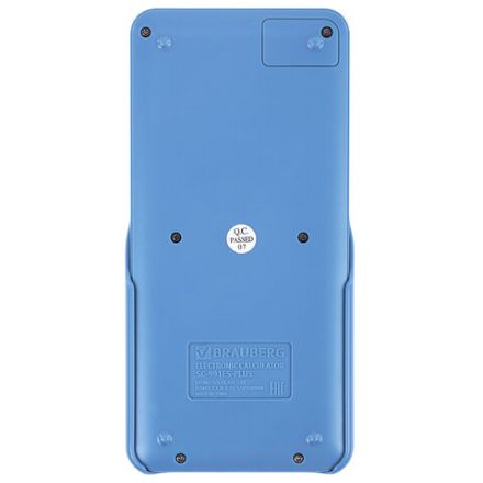 Калькулятор инженерный BRAUBERG SC-991ES-PLUS-BU (164х80 мм), 552 функции, 10+2 разряда, ГОЛУБОЙ, 272653