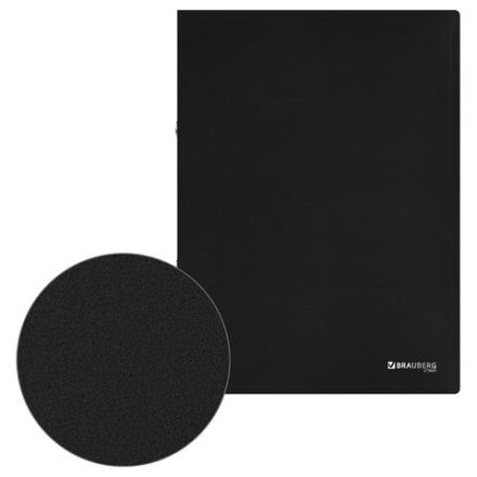 Папка на 2 кольцах А4 BRAUBERG UNIVERSAL, 25 мм, черная, до 170 листов, 0,5 мм, 273031 Папка на 2 кольцах А4 BRAUBERG UNIVERSAL, 25 мм, черная, до 170 листов, 0,5 мм, 273031