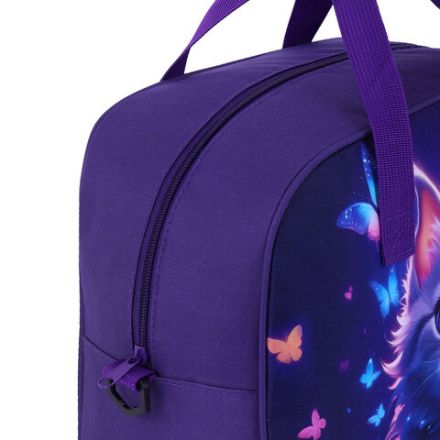 Сумка для занятий с плечевым ремнем, подкладкой BRAUBERG KIDS с ручками, 35x25x15 см, "Curious cat", 273291 Сумка для занятий с плечевым ремнем, подкладкой BRAUBERG KIDS с ручками, 35x25x15 см, "Curious cat", 273291