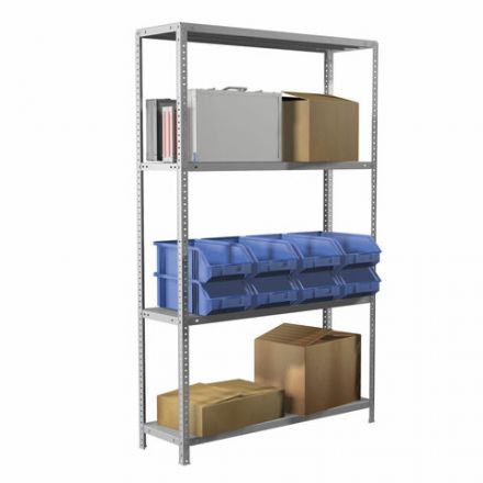 Стеллаж металлический BRABIX "MS Plus-185/50-4", 1850х1000х500 мм, 4 полки, регулируемые опоры, 291106, S241BR155402 Стеллаж металлический BRABIX "MS Plus-185/50-4", 1850х1000х500 мм, 4 полки, регулируемые опоры, 291106, S241BR155402